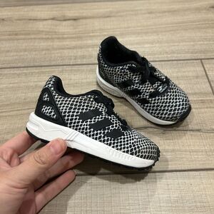 Adidas ZX Flux EL Black Snakeskin Infant Baby 5K Casual Sneaker Shoes S82614